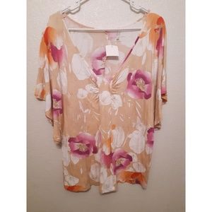 New York & Company floral blouse